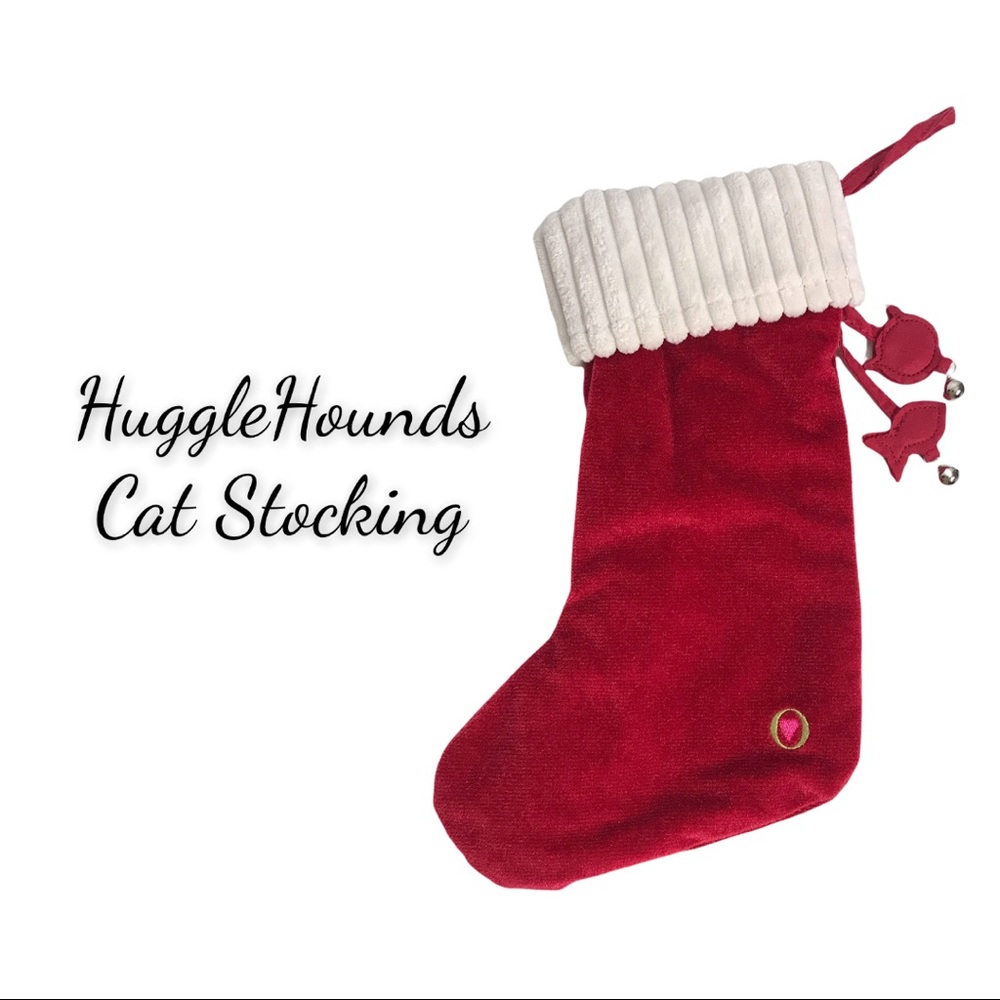 NWT Red HuggleHounds Cat Christmas Stocking